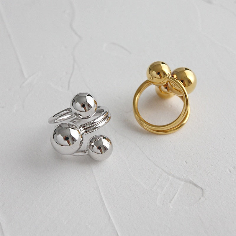 925 Sterling Silver Rings Geometric