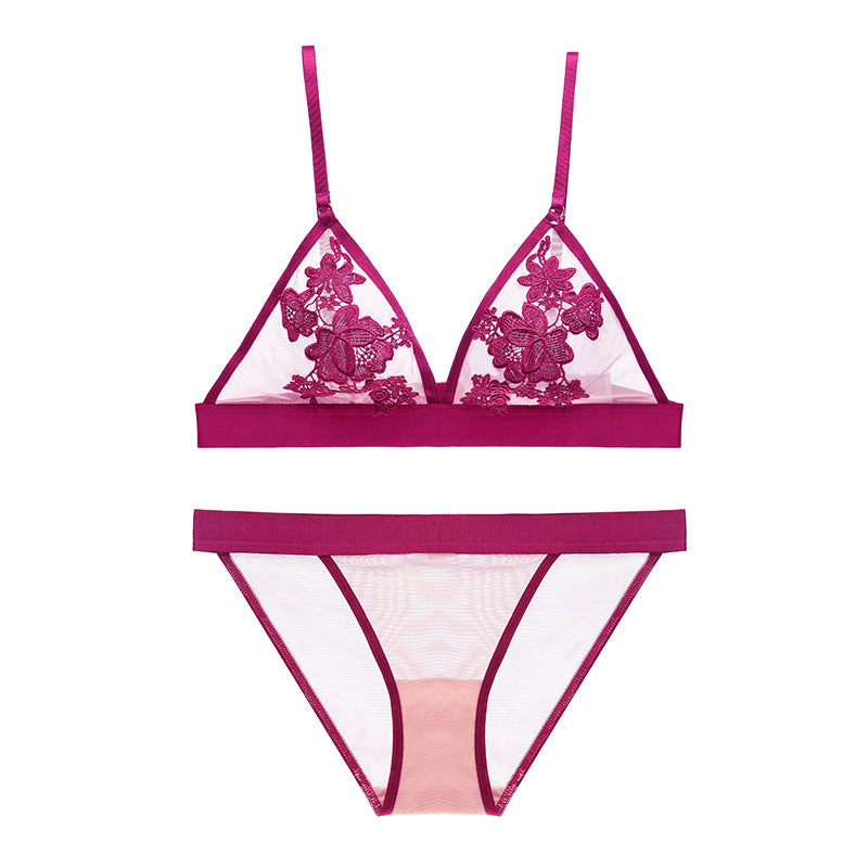 French nude colored bra set slim