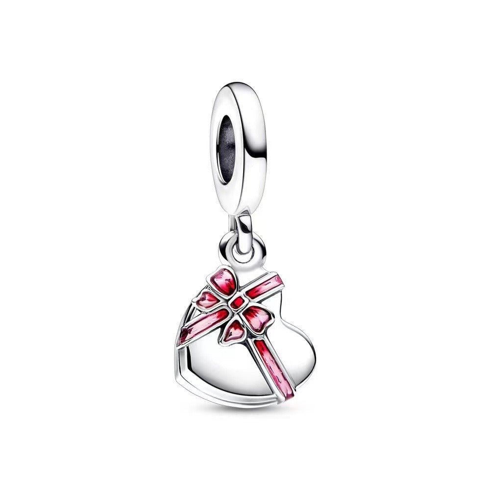 Plated 925 Valentine's Day Mother's Day Love Pendant DIY Accessories Pendant Gift