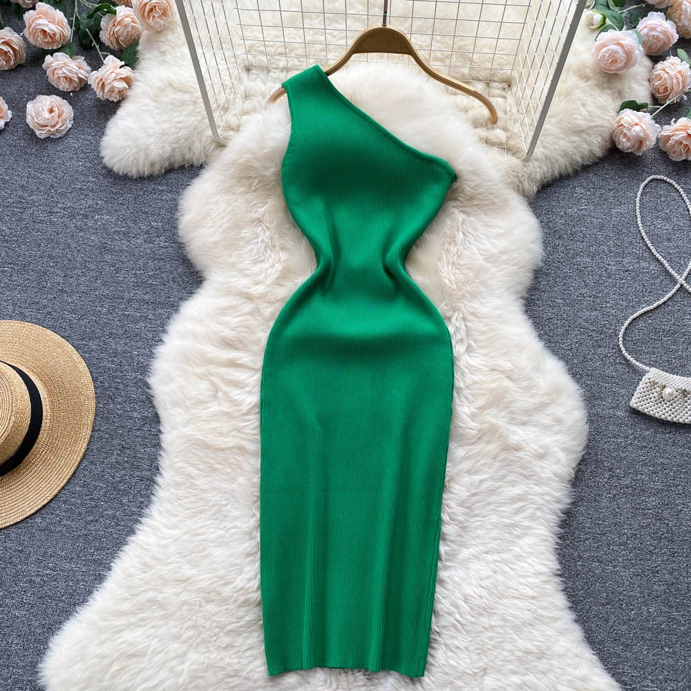 Summer Women Dress Sexy One Shoulde