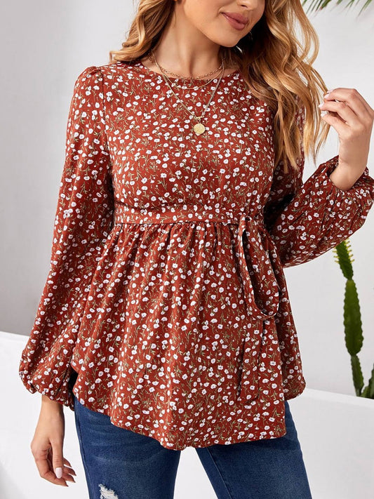 Pregnant women's shirt, floral print