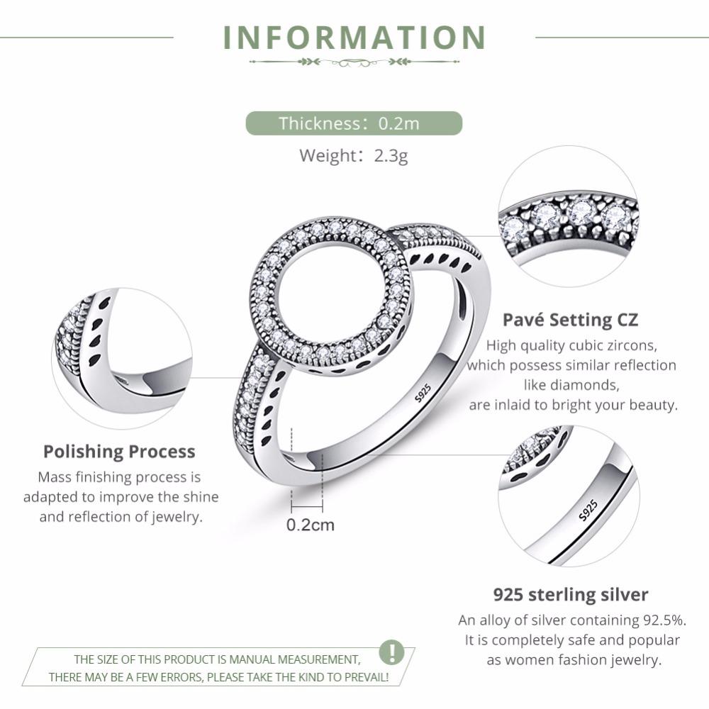 BAMOER 925 Sterling Silver Rings