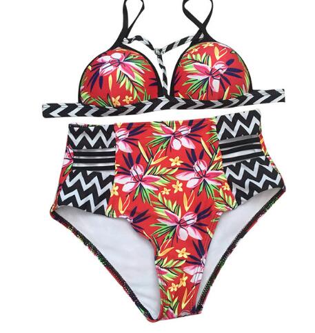 Bikinis High Waist Swimsuit Women Push Up Swimwear