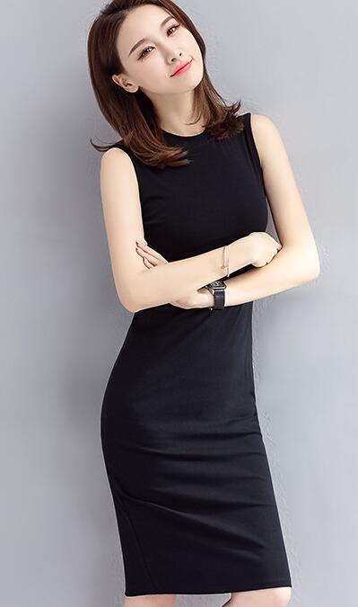 Dress Female Simple Dress Cotton