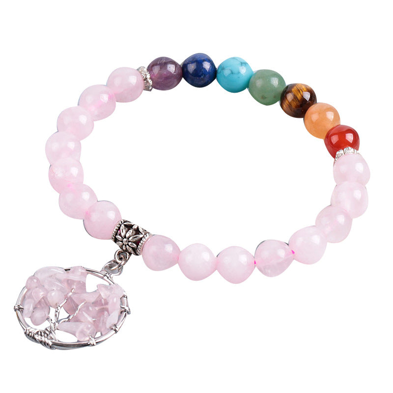Bracelet pure handmade tree of life with pendant jewelry