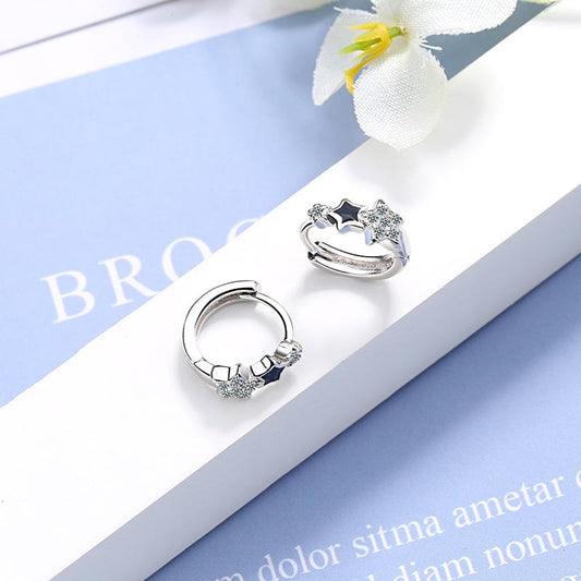 925 Sterling Silver Prevent Allergy Handmade Earrings