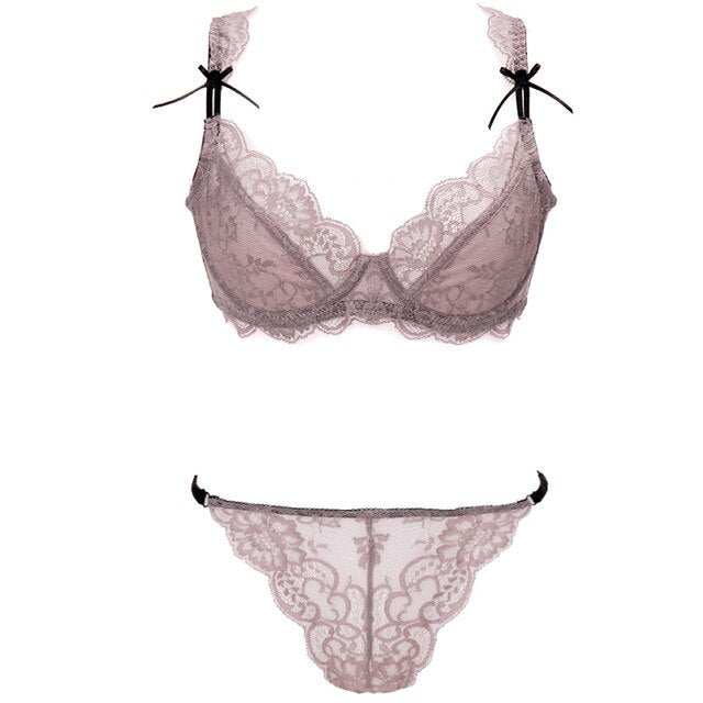 Ultra-thin bra set Transparent New style