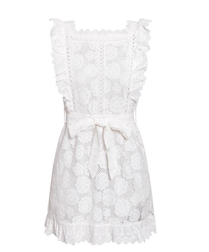Elegant Embroidery Lace Women Dress