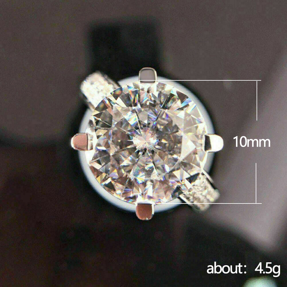 Luxury fashion four claw flower bud simulation diamond ring engagement and proposal ring