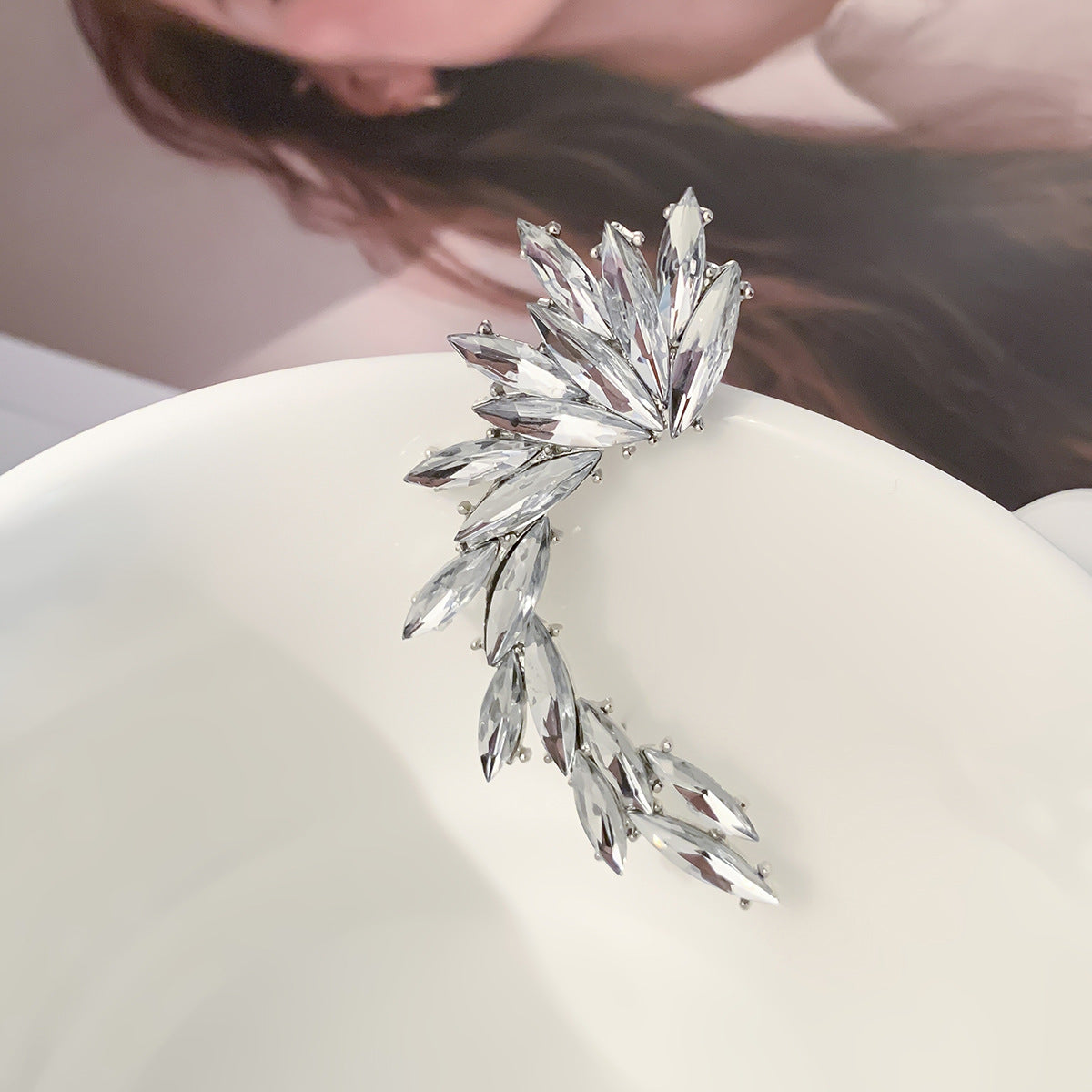 Sweet and cool versatile rhinestone outline elf