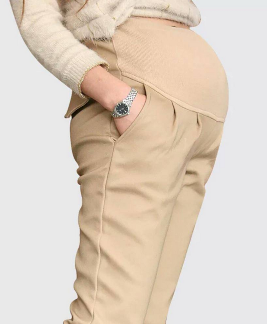 Pants pregnant women's belly pants