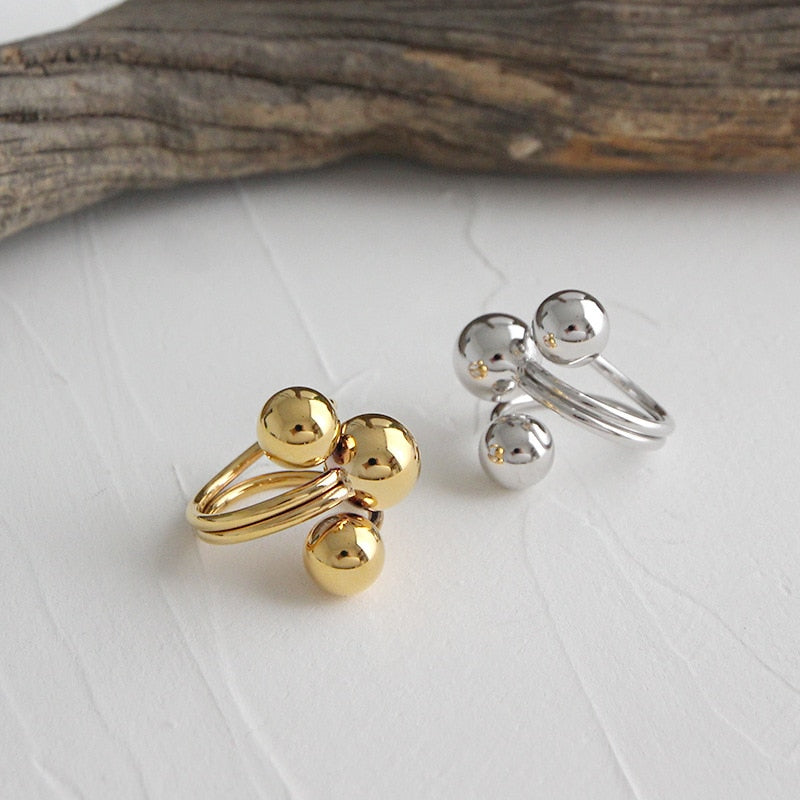 925 Sterling Silver Rings Geometric