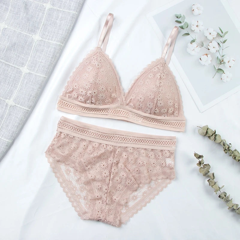 Women Lace Bra Sets Seamless Underwear