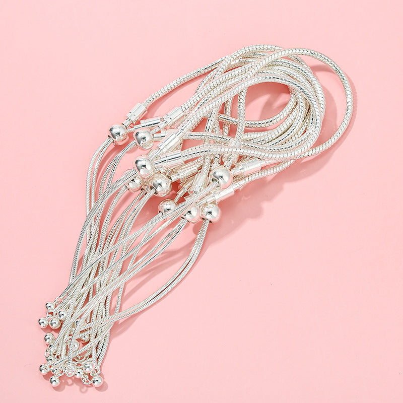1 Piece Stainless Steel Geometric Polished Chain
