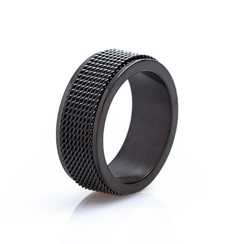 Stainless Steel Plating Gold Plated Men'S Rings