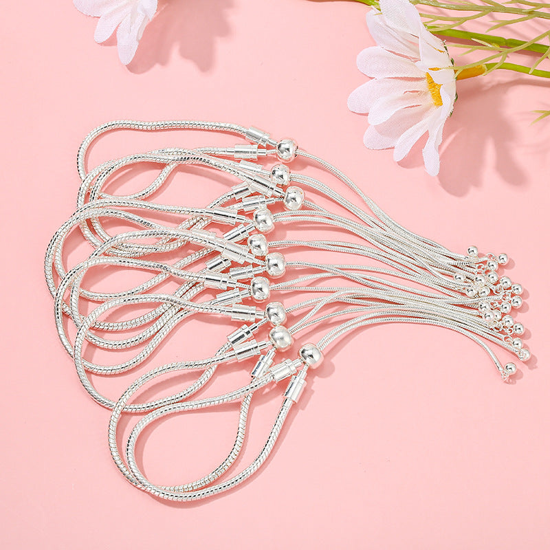1 Piece Stainless Steel Geometric Polished Chain