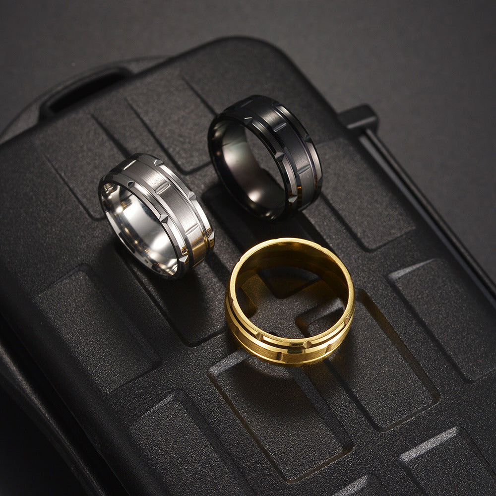 Stainless Steel Gold Plated Rings