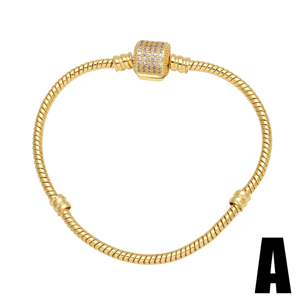 1 Piece 12*24mm Copper Zircon Gold Plated Human Cross Solid Color Pendant Chain Jewelry Accessories