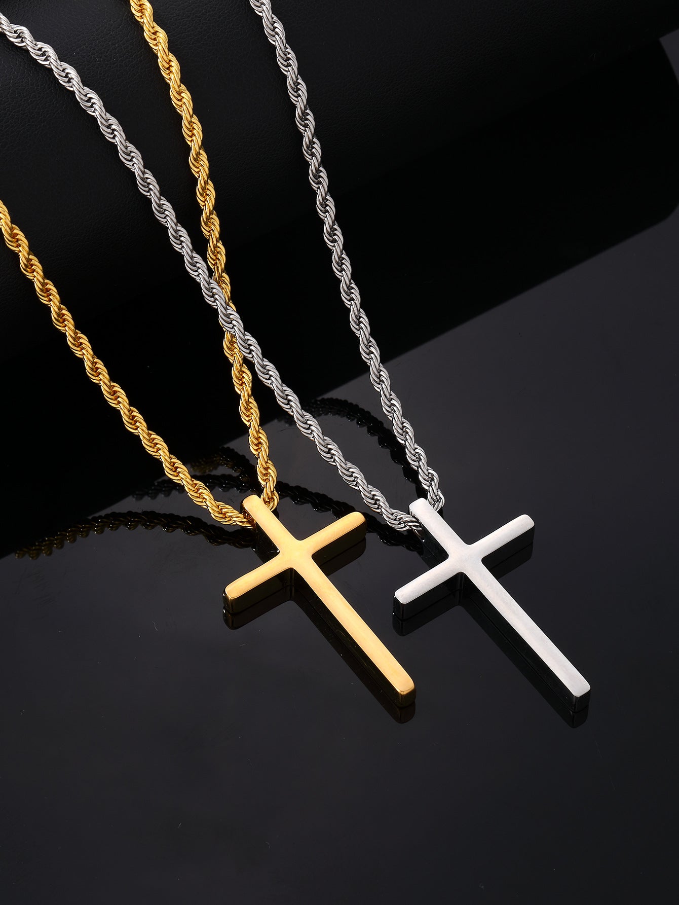 Stainless Steel Plating Gold Plated Silver Plated Men's Pendant Necklace