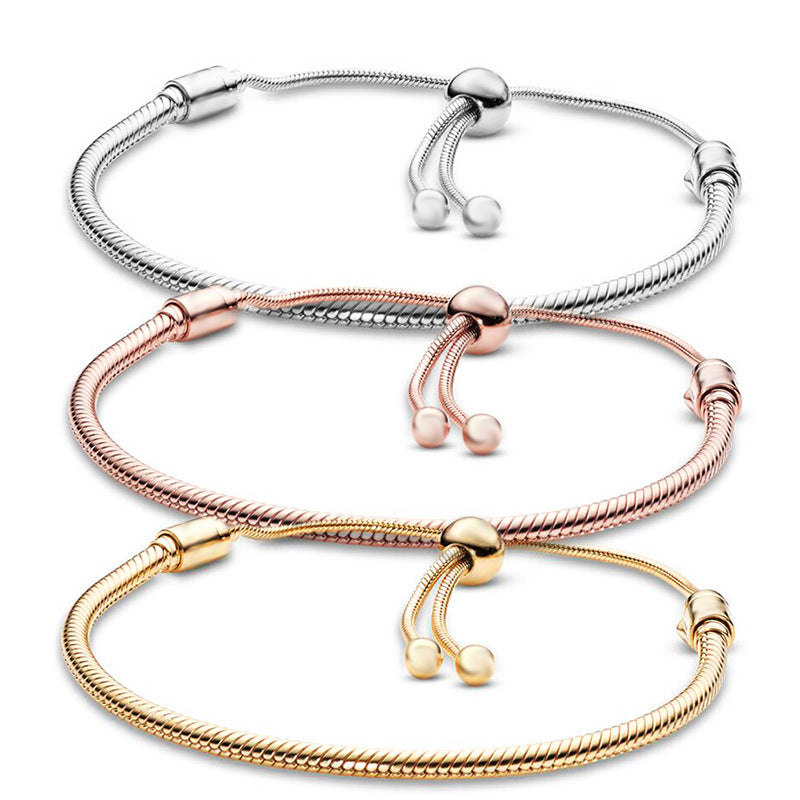 1 Piece Stainless Steel Geometric Polished Chain