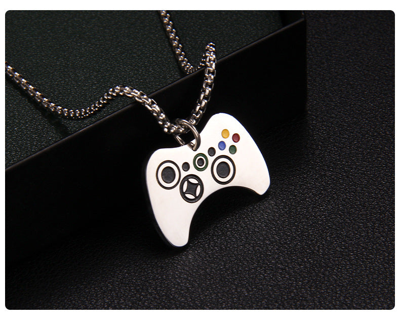 Stainless Steel Enamel Unisex Pendant Necklace