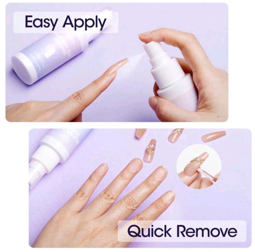 Gellen Removedor de pegamento de uñas  para uñas postizas, gel tips.