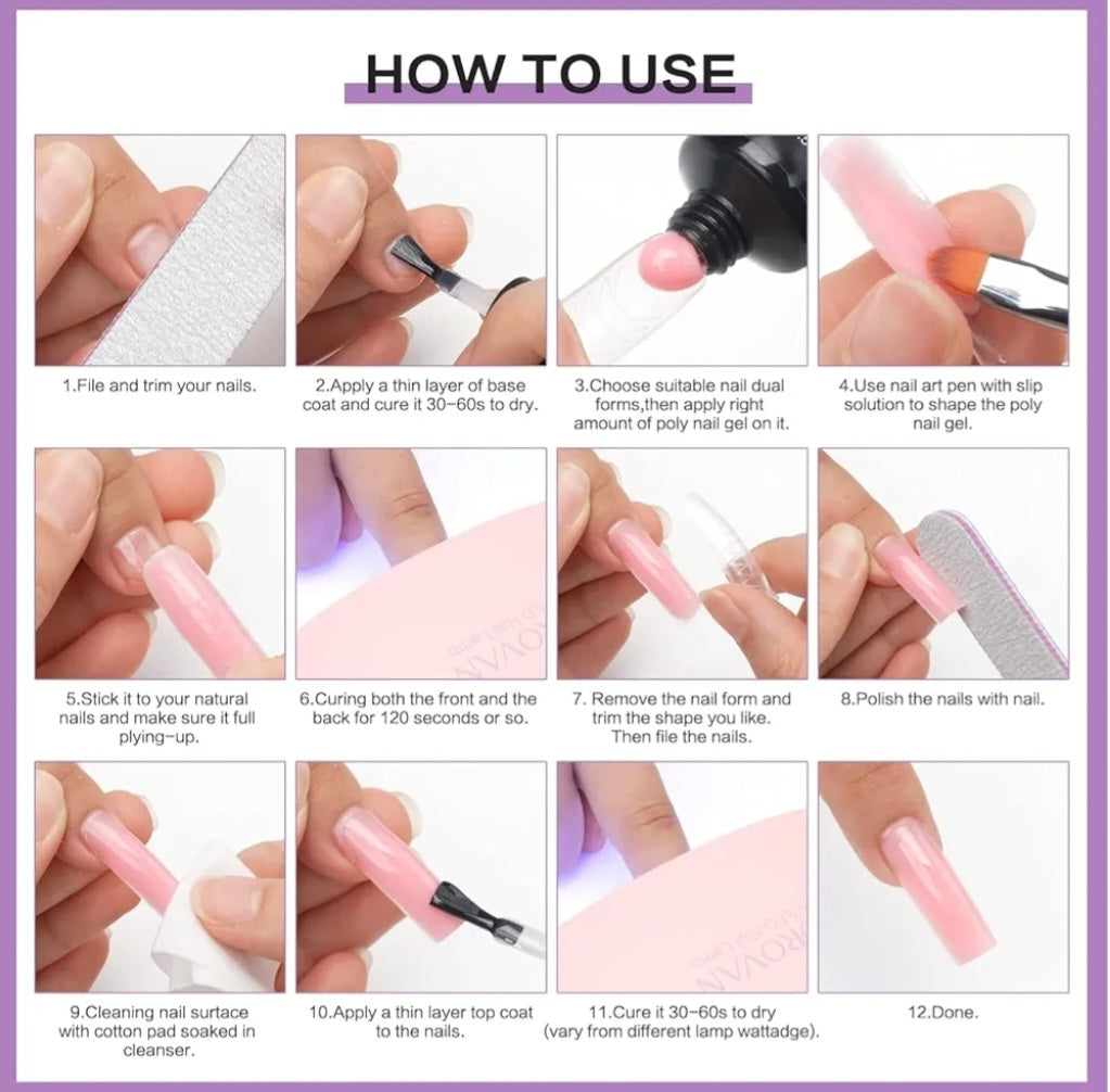 Poly Gel Extension Nail Kit - Poly Nails P232