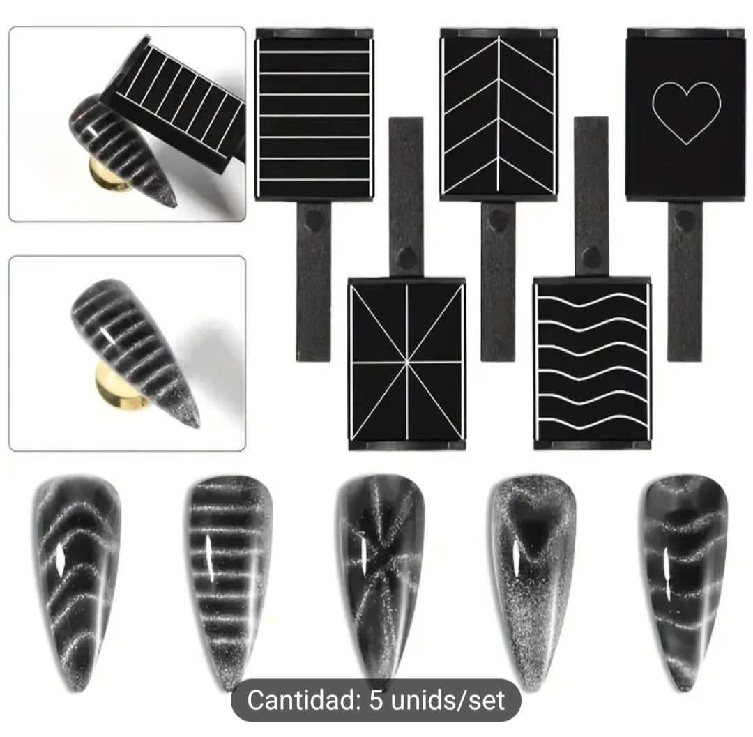 Varilla magnetica de arte de uñas
