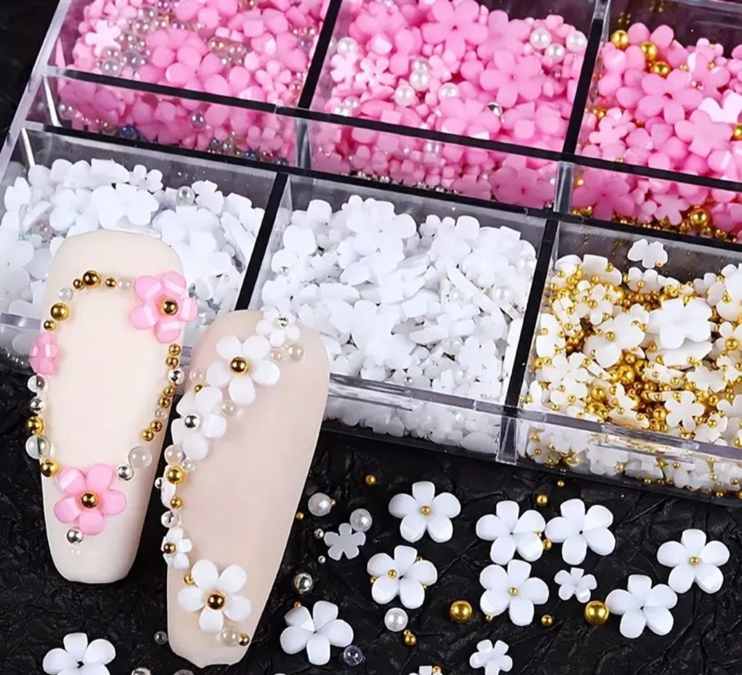 Flores para Arte de Uñas 3D