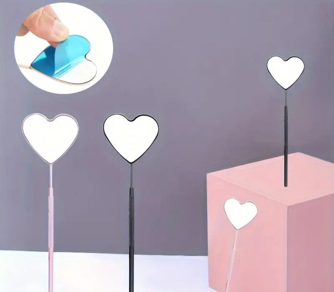 Large Heart Shaped Eyelash Extensions Mirror