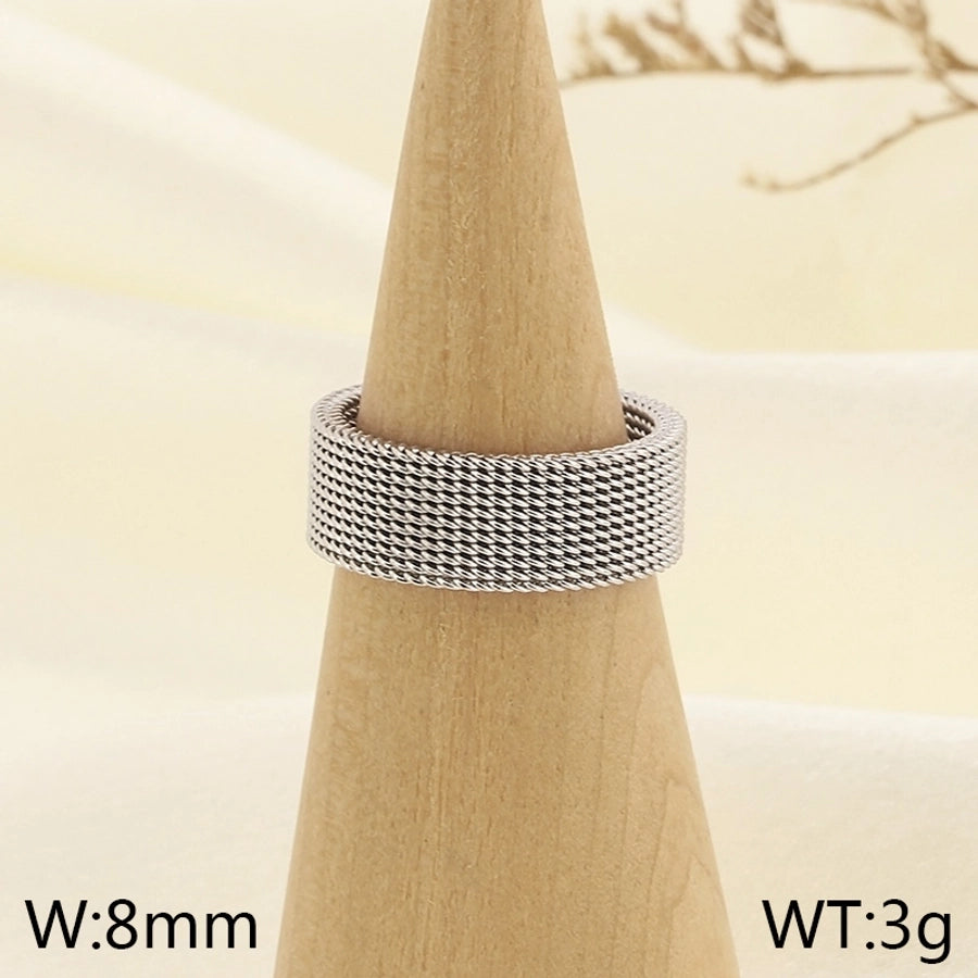Stainless Steel 18K Gold Plated Rings Unisex