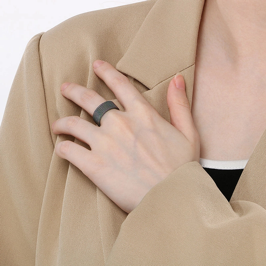 Stainless Steel 18K Gold Plated Rings Unisex