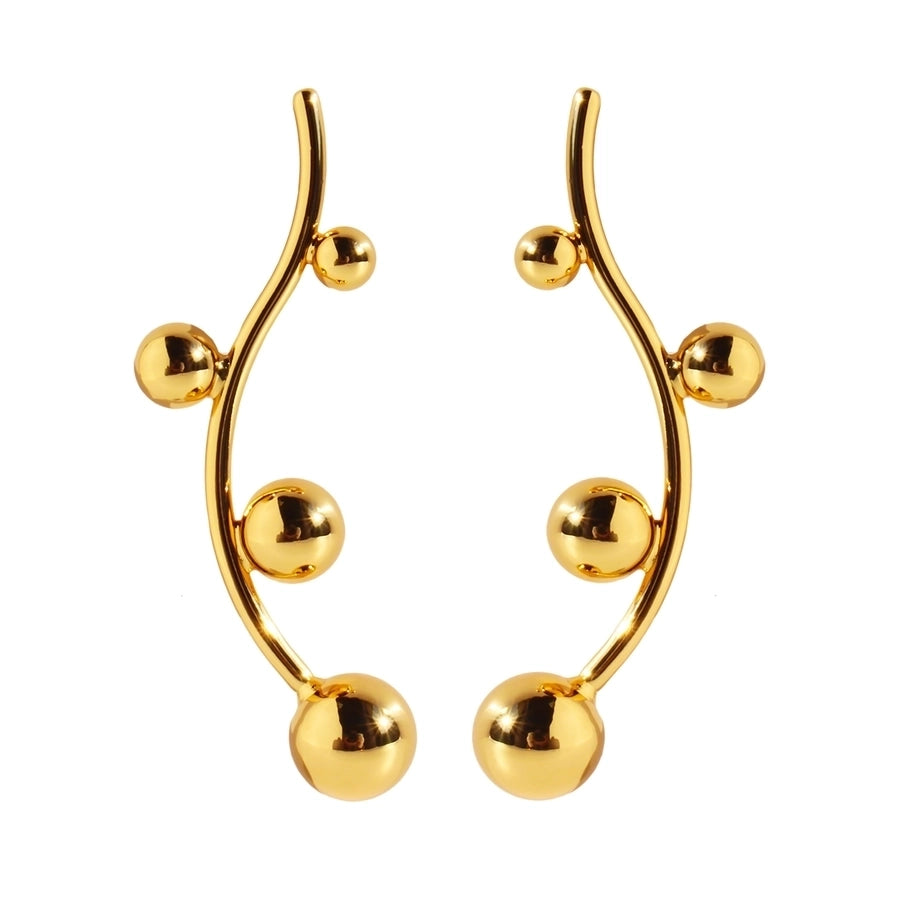 1 Pair 24K Gold Plated Ear Studs
