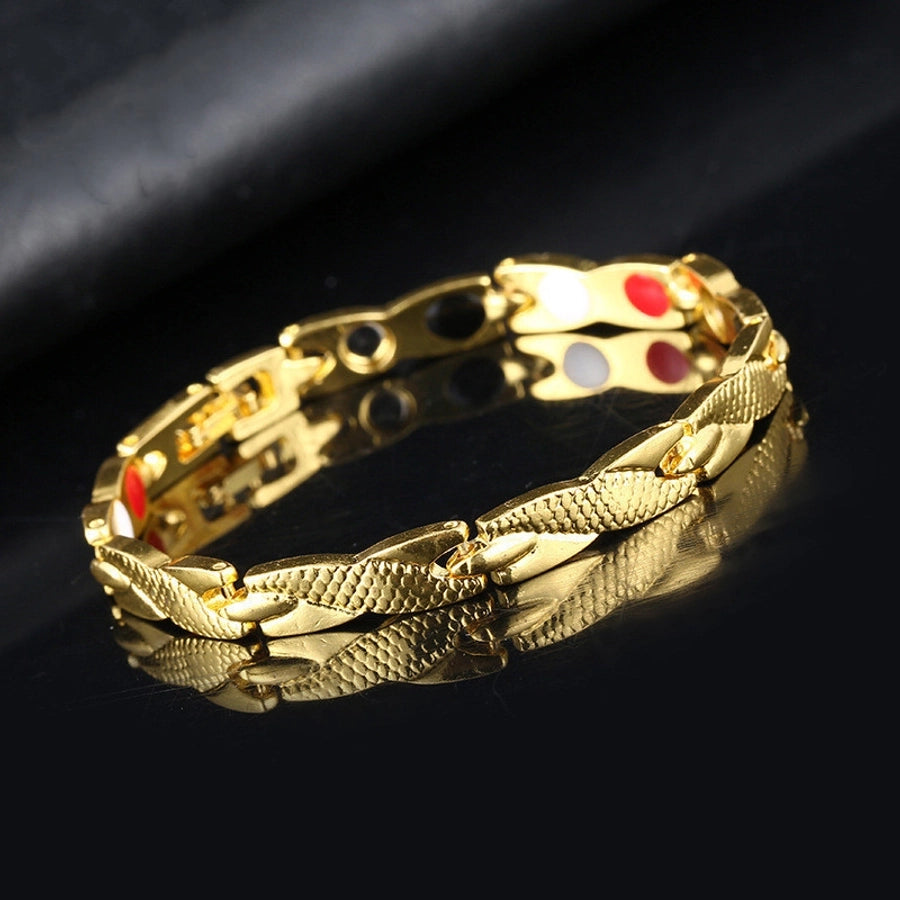Fashion round metal men's bracelets