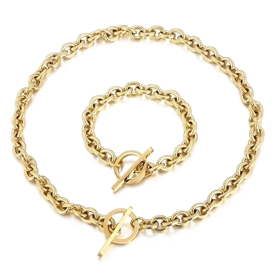 Titanium Steel 18K Gold Plated Plating Stainless Steel Bracelet or Necklace