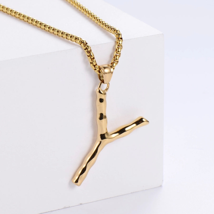 Stainless Steel 18K Gold Plated Fashion Polishing Letter