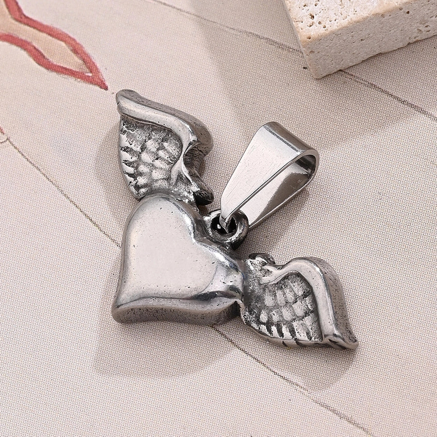 1 Pc/Package 15x15mm 15x27mm 16x15mm 7x3mm 304 Stainless Steel Letter Heart Shape Lingge Polished Jewelry Accessories Pendant 