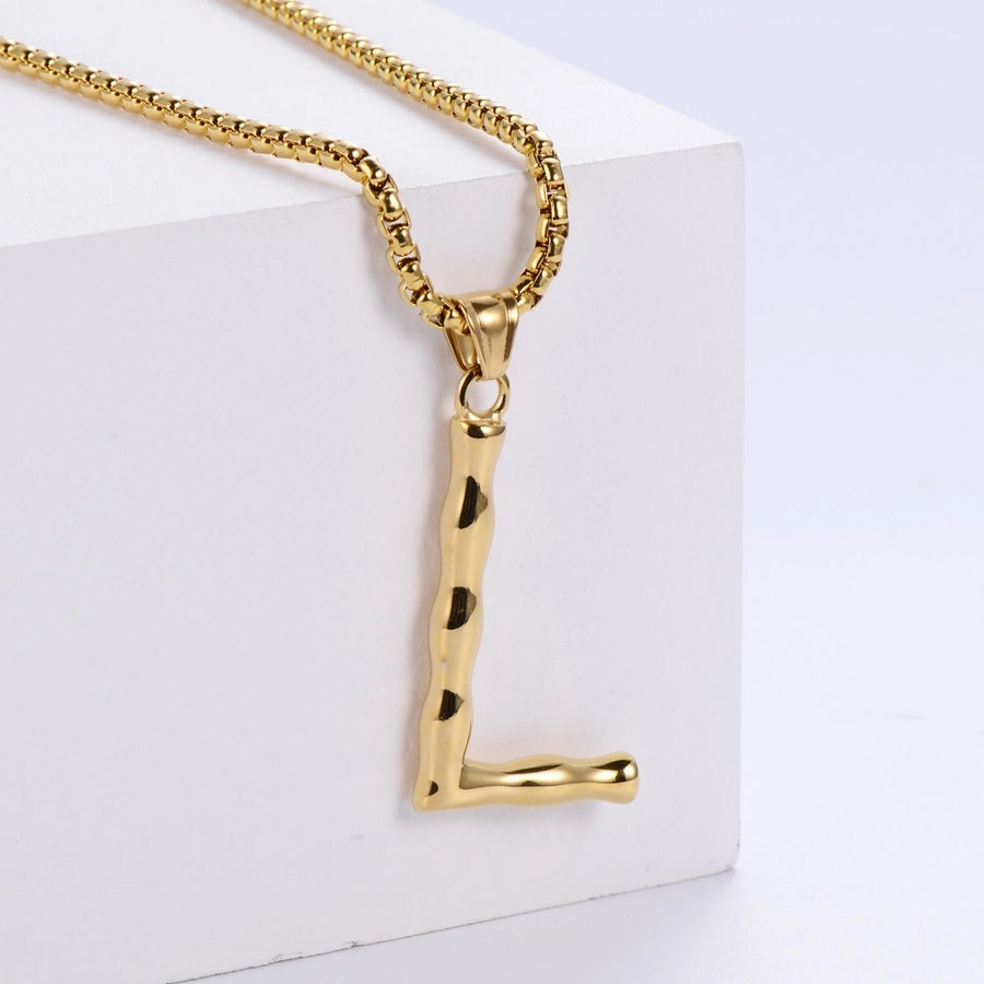 Stainless Steel 18K Gold Plated Fashion Polishing Letter