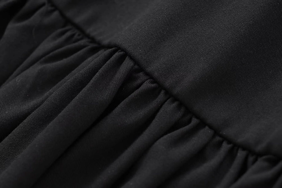 Women's Sheath Dress Elegant Round Neck Bowknot Pleated Sleeveless Solid Color Above Knee Daily
