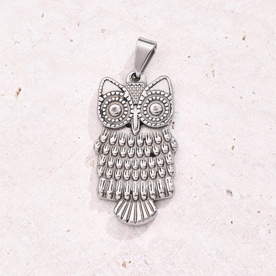 1 Pc/Package 19.5x15.5mm 21.5X24.5mm 34x28mm 7x3mm 304 Stainless Steel Owl Butterfly Eagle Polished Jewelry Accessories Pendant