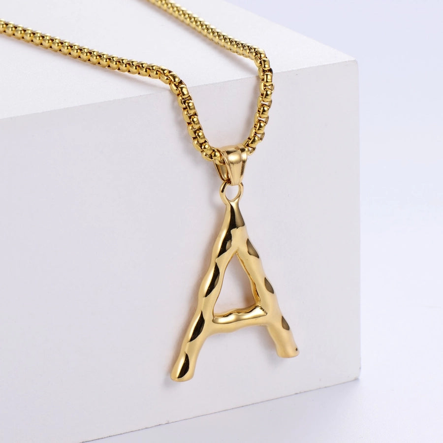 Stainless Steel 18K Gold Plated Fashion Polishing Letter