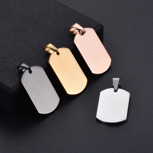 Stainless Steel Solid Color Jewelry Accessories Pendant