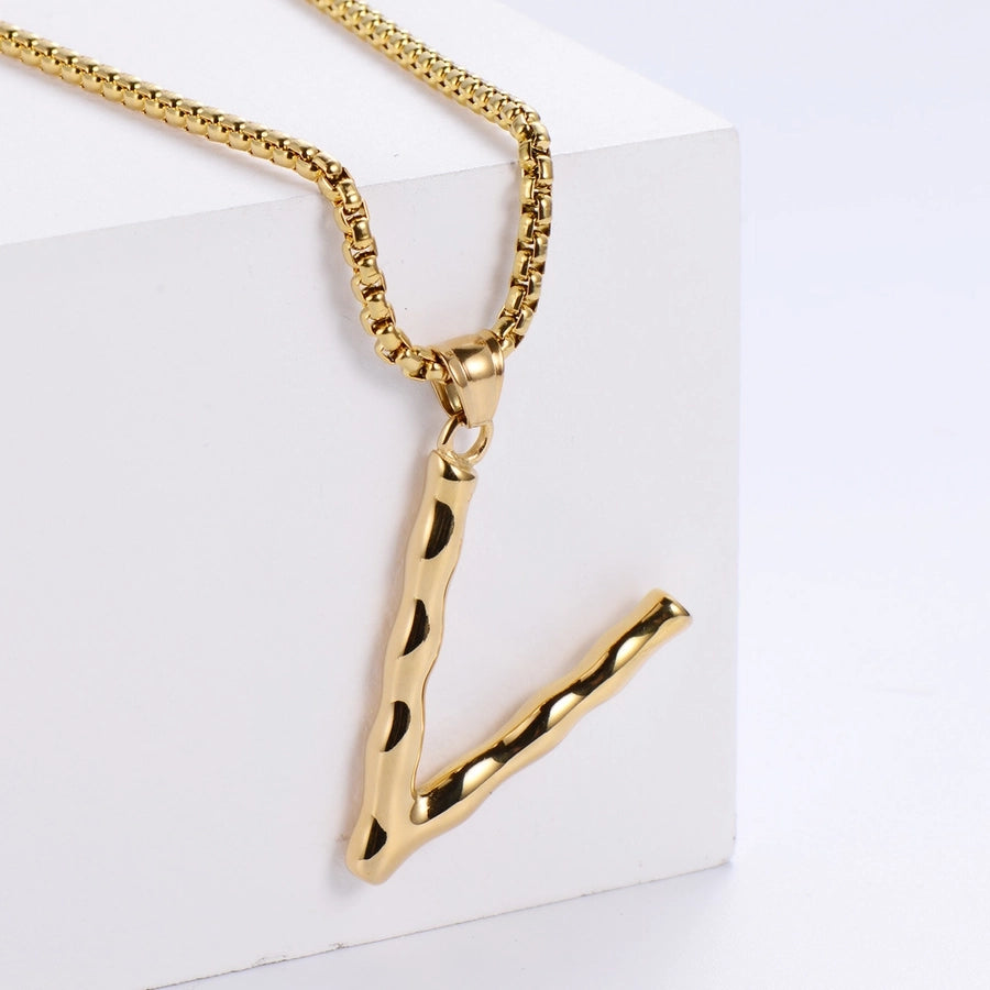 Stainless Steel 18K Gold Plated Fashion Polishing Letter