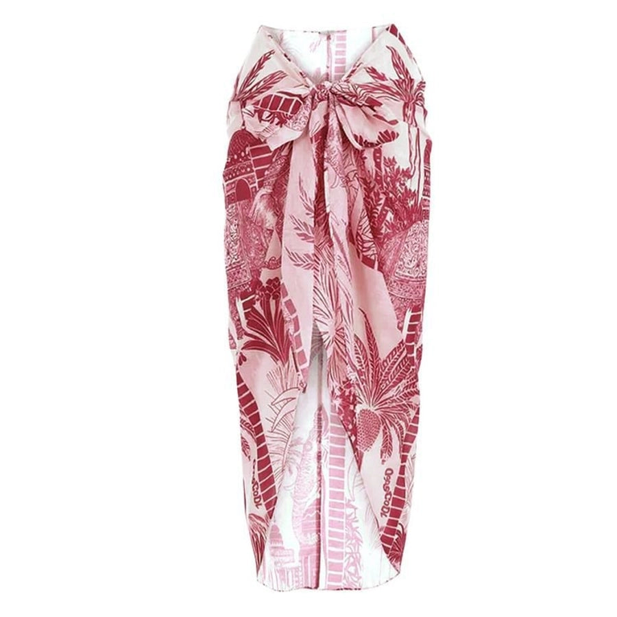 Women's Sexy Tree Bowknot One Piece Swimwear