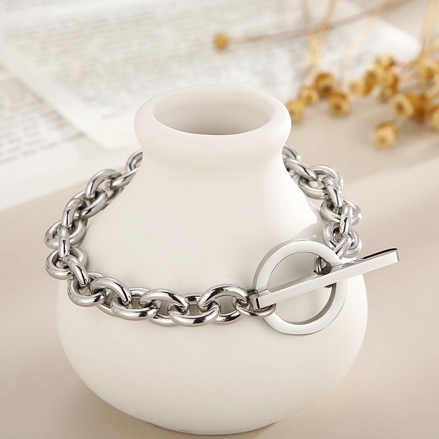 Titanium Steel 18K Gold Plated Plating Stainless Steel Bracelet or Necklace