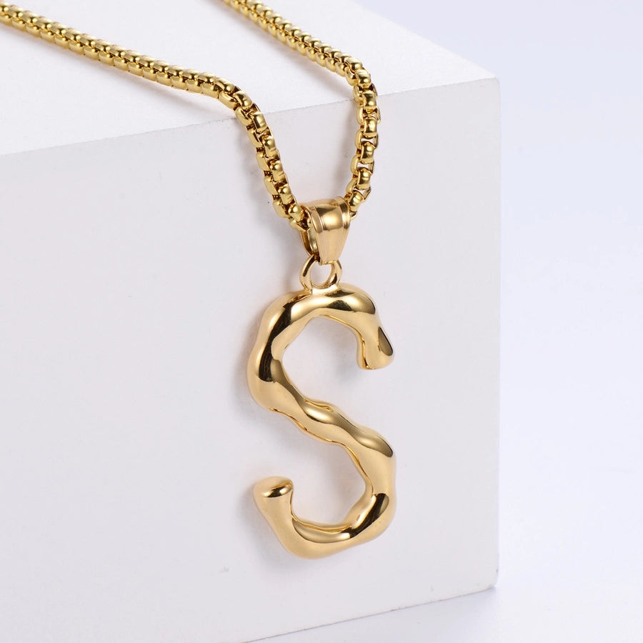 Stainless Steel 18K Gold Plated Fashion Polishing Letter