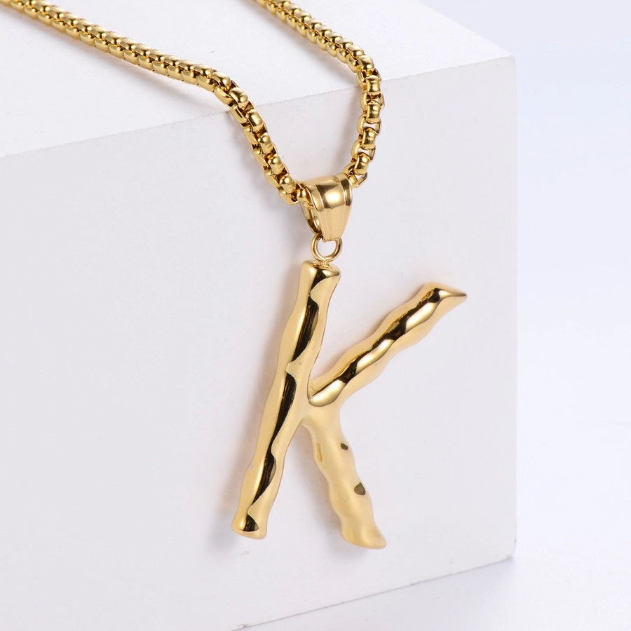Stainless Steel 18K Gold Plated Fashion Polishing Letter