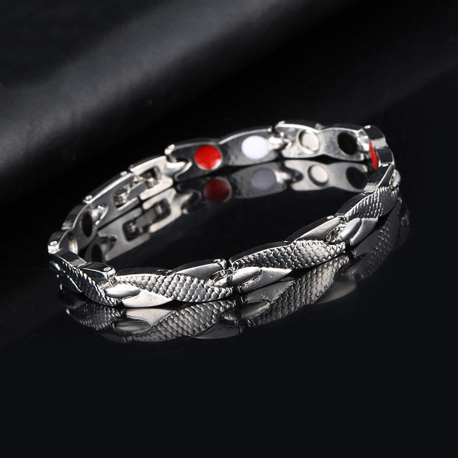 Fashion round metal men's bracelets