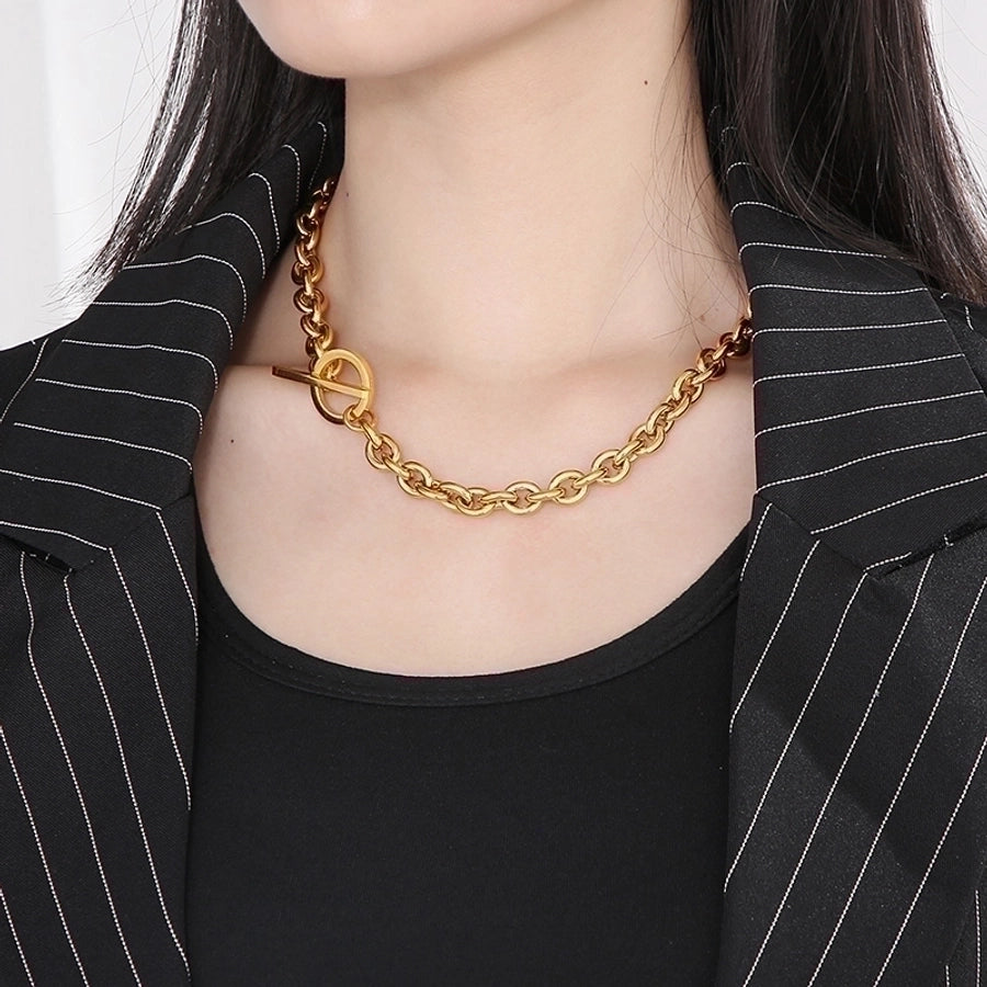 Titanium Steel 18K Gold Plated Plating Stainless Steel Bracelet or Necklace