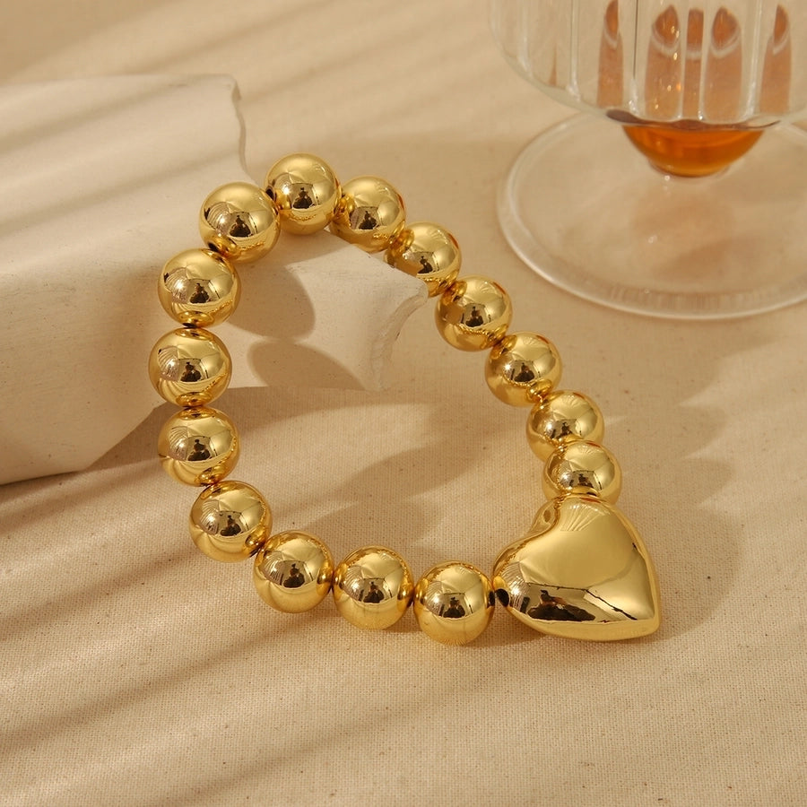 Copper 18K Gold Plated Beaded  Bracelets